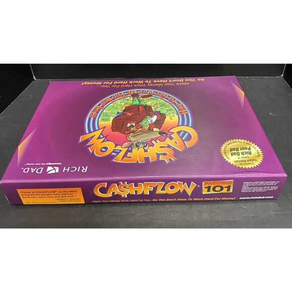 Cashflow Board Game Robert Kiyosaki Rich Dad Poor Dad Wealth Finance Complete - Picture 10 of 12